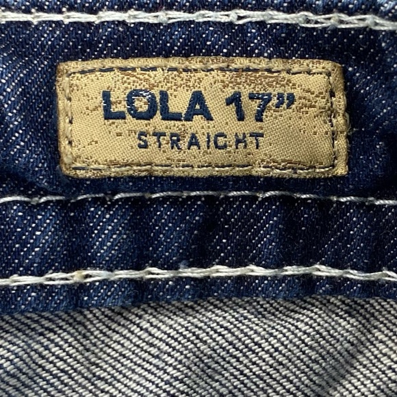 Silver Jeans Women's Lola 17" Straight Fit Thick Stitch Stretch Jean  | Size: 24 - Picture 11 of 14